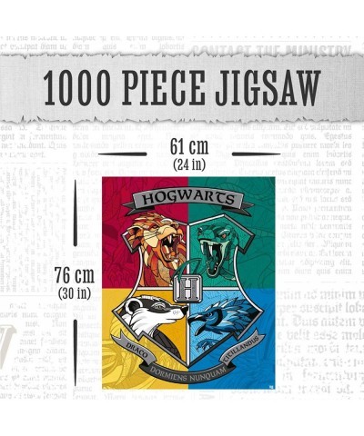 1000 Piece Jigsaw Puzzle Harry Potter Puzzle with House Crests $28.13 Jigsaw Puzzles