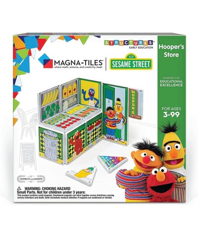 Magna-Tiles Hooper’s Store Magnetic Kids’ Building Toys Educational Magnetic Tile “Sesame Street” Toys for Ages 3+ 16 Pieces ...