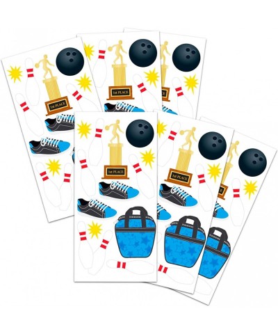 Craft Bundle Bowling Party Decorations - 6 Pack Bowling Scrapbook Stickers Bowling Scrapbooking Supplies (Bowling Party Favor...