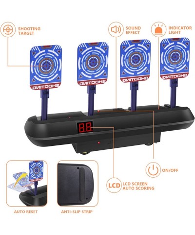 Electronic Shooting Target with Foam Dart Digital Scoring Auto Reset Target for Nerf Guns Ideal Gift Toy for Age of 5 6 7 8 9...