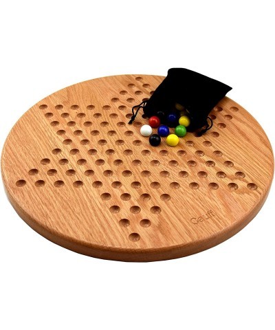 14 inch Solid Oak Wooden Chinese Checkers Board Game $82.13 Board Games