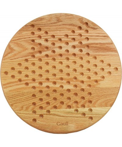 14 inch Solid Oak Wooden Chinese Checkers Board Game $82.13 Board Games