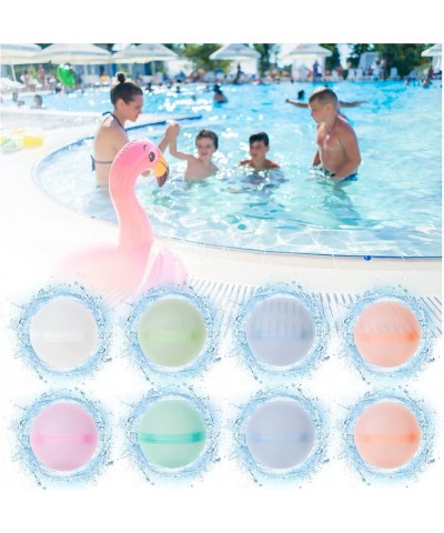 8 PCS Reusable Water Balloons for Kids Adults Refillable Water Balloons Quick Fill Self Sealing Magnetic Water Balloons for S...