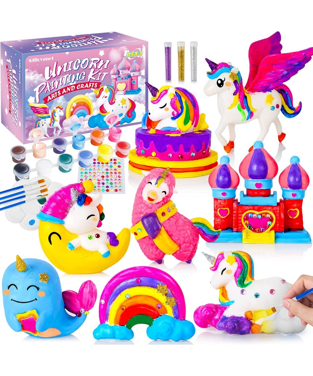 Unicorn Toys Gifts for Girls Unicorn Painting Kits Creative Arts and Crafts for Kids Ages 4 5 6 7 8 Years Old Ideal Easter Bi...