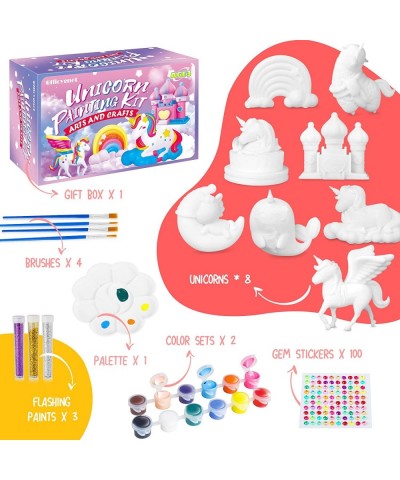 Unicorn Toys Gifts for Girls Unicorn Painting Kits Creative Arts and Crafts for Kids Ages 4 5 6 7 8 Years Old Ideal Easter Bi...