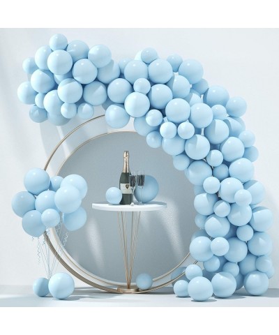 Pastel Blue Balloons Latex Party Balloons 10inch + 5inch 70pcs Macaron Light Blue Balloons Helium Balloons for Wedding Birthd...