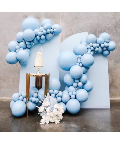 Pastel Blue Balloons Latex Party Balloons 10inch + 5inch 70pcs Macaron Light Blue Balloons Helium Balloons for Wedding Birthd...