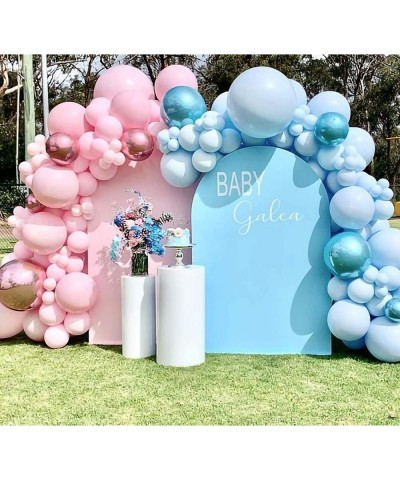 Pastel Blue Balloons Latex Party Balloons 10inch + 5inch 70pcs Macaron Light Blue Balloons Helium Balloons for Wedding Birthd...