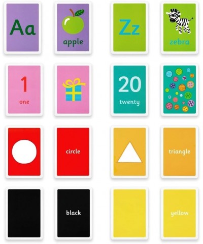 Educational Flash Cards Toddler Kids 66 Flashcards Alphabet Numbers Shapes Colors $26.17 Educational Flash Cards