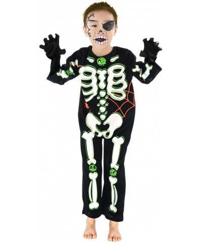 Halloween Skeleton Costumes Kids Glow in The Dark Funny Costume for Cosplay Party Carnival Unisex Boys Girls 10-12T $23.58 Ki...