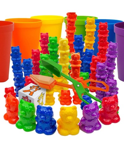 Rainbow Stacking Bears Toddler Toys. Tumbling Counting Toys with Matching Sorting Cups. Montessori STEM Therapy Preschool Act...