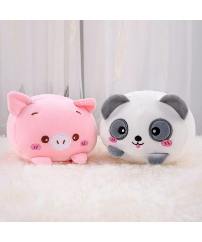 2 Pcs Stuffed Animal Set with Panda and Pig 8 inch Kawaii Plushies Animals Cylindrical Decorative Pillows Cute Pillows Gift S...