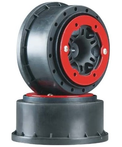 Split Six 2.2/3.0 Bead-Loc Wheels (2) (Slash/Rear) (Black/Red) $59.67 Remote & App Controlled Vehicles