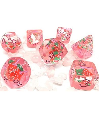 HS DICE Strawberries Dice Set DND Dice Set Polyhedral Dice Set for Dungeon and Dragons MTG RPG D&D D20 D12 D10 D8 D6 D4 $26.5...