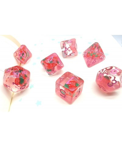 HS DICE Strawberries Dice Set DND Dice Set Polyhedral Dice Set for Dungeon and Dragons MTG RPG D&D D20 D12 D10 D8 D6 D4 $26.5...