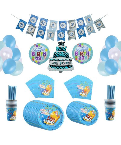 Gender Reveal Decorations Birthday Party Supplies 144Pcs Include 59Balloon 20kids' Party Plates 20cups 20Napkins and 25Straws...