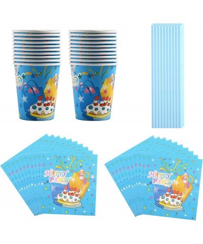 Gender Reveal Decorations Birthday Party Supplies 144Pcs Include 59Balloon 20kids' Party Plates 20cups 20Napkins and 25Straws...