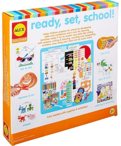 Alex Discover Ready Set School Craft Kit Kids Art and Craft Activity Skill Building Set for Pre School Children Learn Basic S...