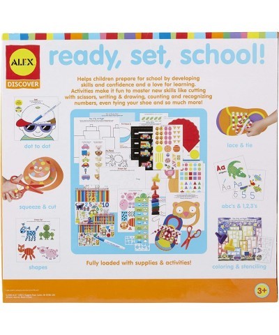 Alex Discover Ready Set School Craft Kit Kids Art and Craft Activity Skill Building Set for Pre School Children Learn Basic S...