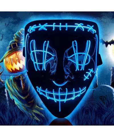 LED Halloween Mask Scary Halloween Light Up Mask with 3 Lighting Modes Scary Skull Shape Cosplay LED Costume Mask $19.77 Kids...