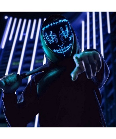 LED Halloween Mask Scary Halloween Light Up Mask with 3 Lighting Modes Scary Skull Shape Cosplay LED Costume Mask $19.77 Kids...