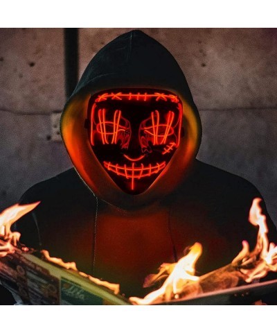 LED Halloween Mask Scary Halloween Light Up Mask with 3 Lighting Modes Scary Skull Shape Cosplay LED Costume Mask $19.77 Kids...