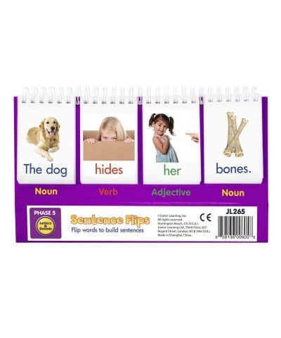 Junior Learning: Sentence Flips Double-Sided Flip Stand Enables Students to Build New Sentences Great for the Classroom or at...