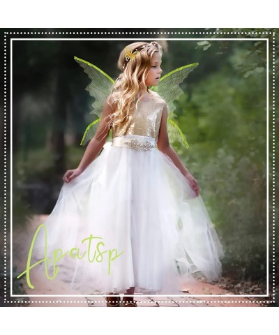 Cute Sparkly Fairy Wings for Girls Sheer Angel Wings for Kids Halloween Costume Fair Theme Party $24.04 Kids' Costumes