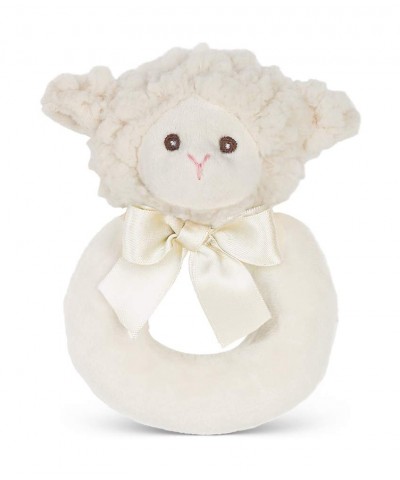 Bearington Baby Lamby Plush Stuffed Animal Cream Lamb Soft Ring Rattle 5.5 $21.42 Baby Rattles & Plush Rings