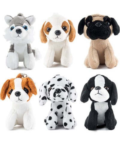 Puppies Plush Toys - Small Dog Stuffed Animals Bulk Set of 6 Dog Plushies | 5-Inch Cute and Cozy Little Dog Stuff Animals wit...