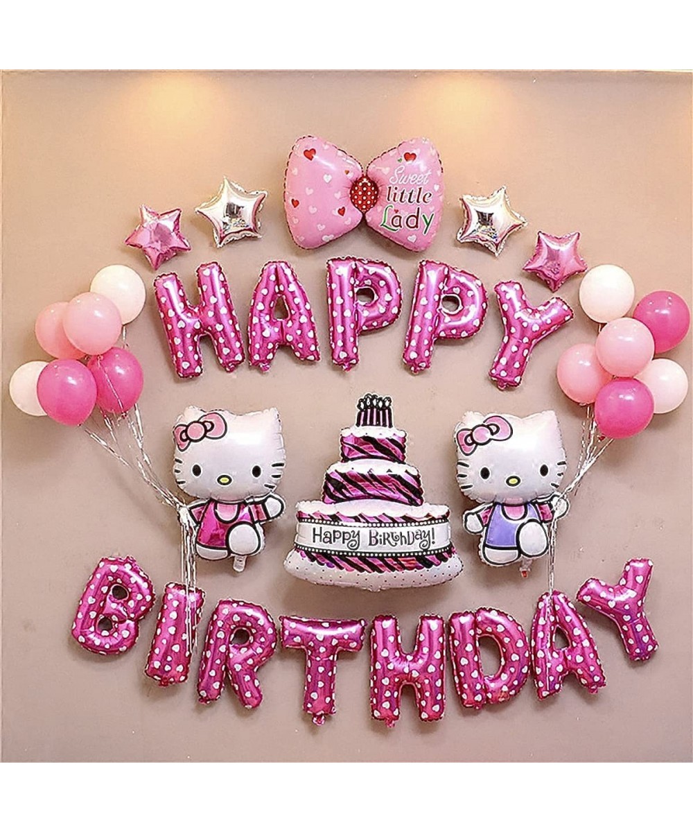 24 Pc Hello Kitty Happy Birthday Banner – Fun Set Party Supplies Decoration – Colorful party deco for Girls and Toddlers $17....