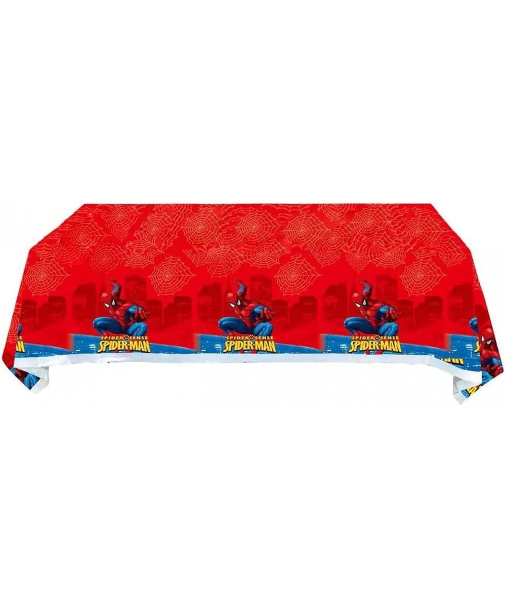 2PCS Children Spiderman Tablecloth Children Sonic Table Cover for SpidermanThemed Birthday Party Supplies Decorations (70' x ...