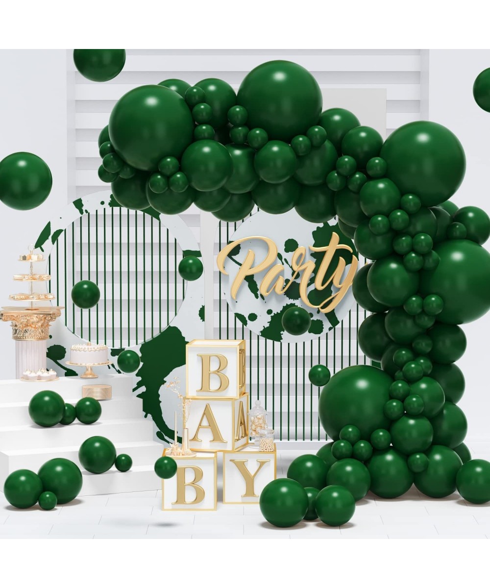 Dark Green Latex Balloon Garland Kit 100PCS 18In 12In 10In 5In Arch Garland For Festival Picnic Wedding Graduation Christmas ...