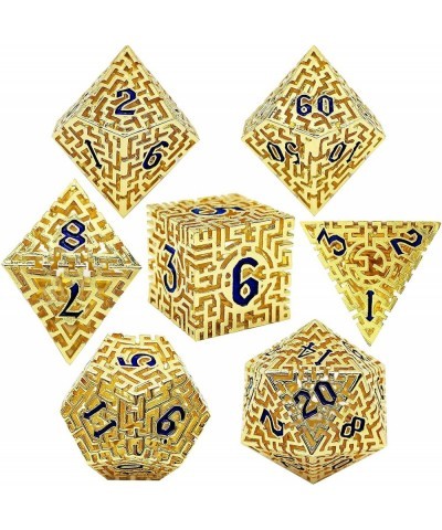 DND Dice Set D&D Metal Dungeons and Dragons Hollow Dice Tabletop Games Polyhedral Pathfinder Multi Sided Roleplaying RPG MTG ...