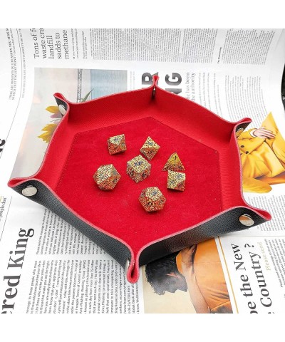 DND Dice Set D&D Metal Dungeons and Dragons Hollow Dice Tabletop Games Polyhedral Pathfinder Multi Sided Roleplaying RPG MTG ...