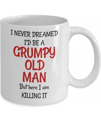 Grumpy Old Man Gag Gift Set - 50th 60th 70th 75th 80th Birthday - Mug and Jumbo Index Large Print Playing Cards for Seniors -...