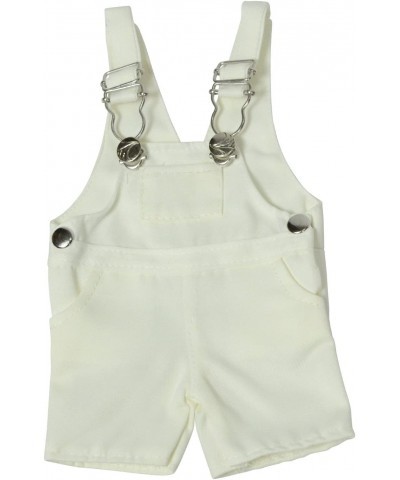 Set of 3 Twill Overalls: Pink Grey and White $23.51 Doll Accessories