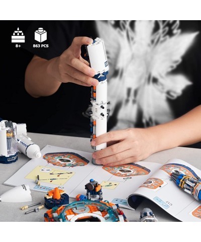 Space Exploration Rocket Building Toys Collectible Display Model Set Ideas Gift for Adults Boys Girls Age 8+（863 Pieces） $80....