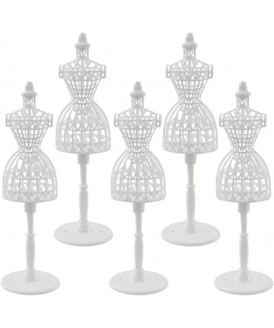 5 PCS Doll Dress Form Cloth Gown Plastic Demountable Display Support Holder Mannequin Model Stand Accessories for Doll Dresse...