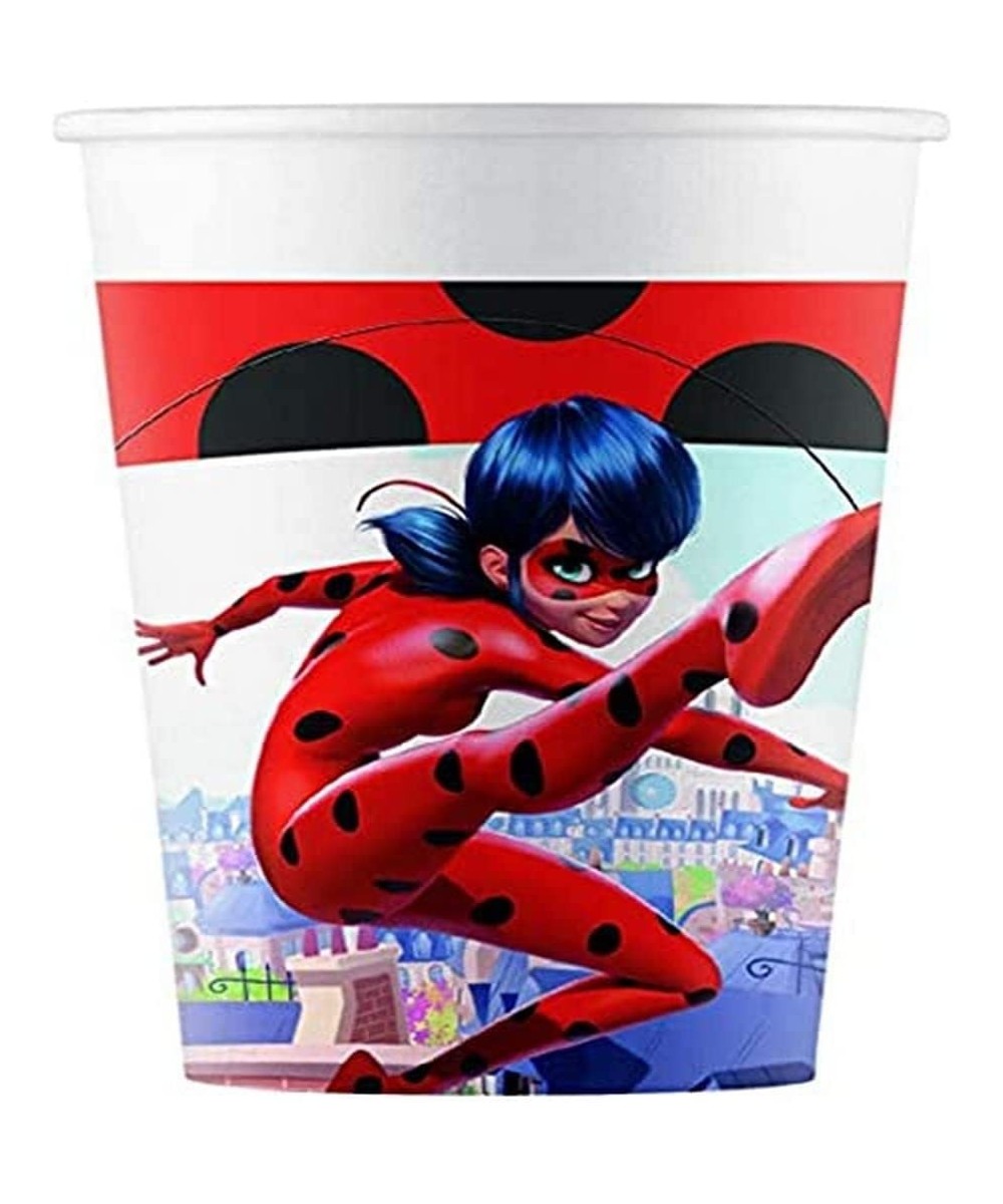 Paper cups 200ml CF8 Miraculous Ladybug $23.07 Kids' Party Tableware