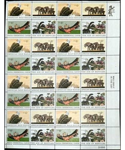 US Stamp - 1970 Natural History - 32 Stamp Sheet - Scott 1387-90 $16.93 Collectible Postage Stamps