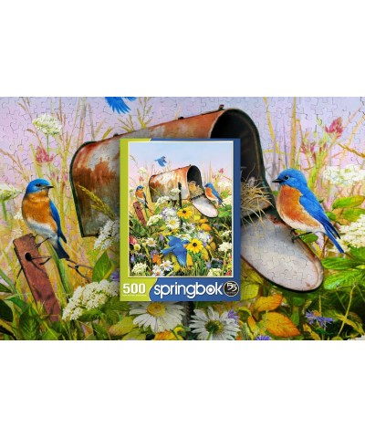 Springbok's 500 Piece Jigsaw Puzzle Blue Birds - Made in USA $28.89 Jigsaw Puzzles