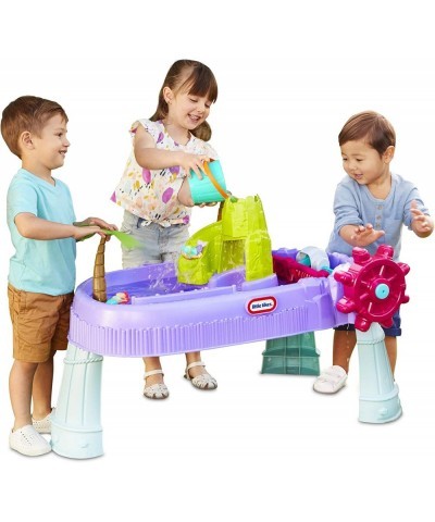 Mermaid Island Wavemaker Water Table with Five Unique Play Stations and Accessories Multicolor 38 Inch $96.25 Sandboxes & Bea...