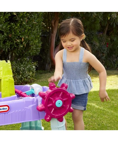 Mermaid Island Wavemaker Water Table with Five Unique Play Stations and Accessories Multicolor 38 Inch $96.25 Sandboxes & Bea...