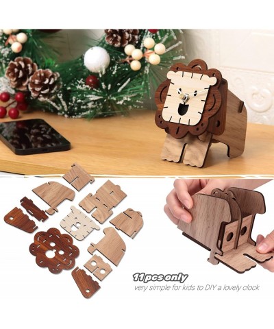 3D Wood Puzzle Desktop Clock 3D Puzzles Desktop Clock Model Building Kit Phone Stand and Pen Holder 3D Model Toy $14.41 3-D P...