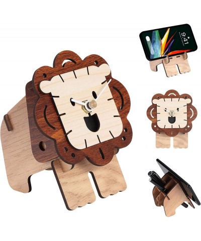 3D Wood Puzzle Desktop Clock 3D Puzzles Desktop Clock Model Building Kit Phone Stand and Pen Holder 3D Model Toy $14.41 3-D P...