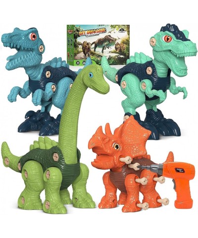 Take Apart Dinosaur Toys for Kids Building Toy Set with Electric Drill Construction Engineering Play Kit STEM Learning for Bo...