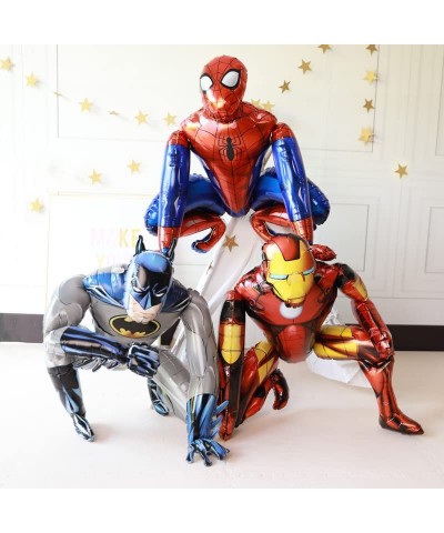 3PCS Superhero Foil Balloon Medium Size for Kid Toddler Birthday Decoration Party Supplies Iron Spidey Large Super Hero Ballo...