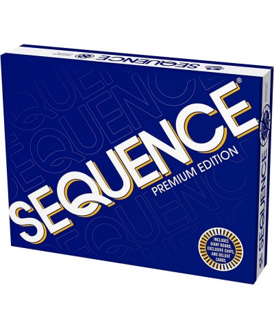 Sequence Premium Edition - Stunning Set with Giant Board (20.25 x 26.25 inches) Exclusive Chips and Deluxe Cards Blue $58.59 ...