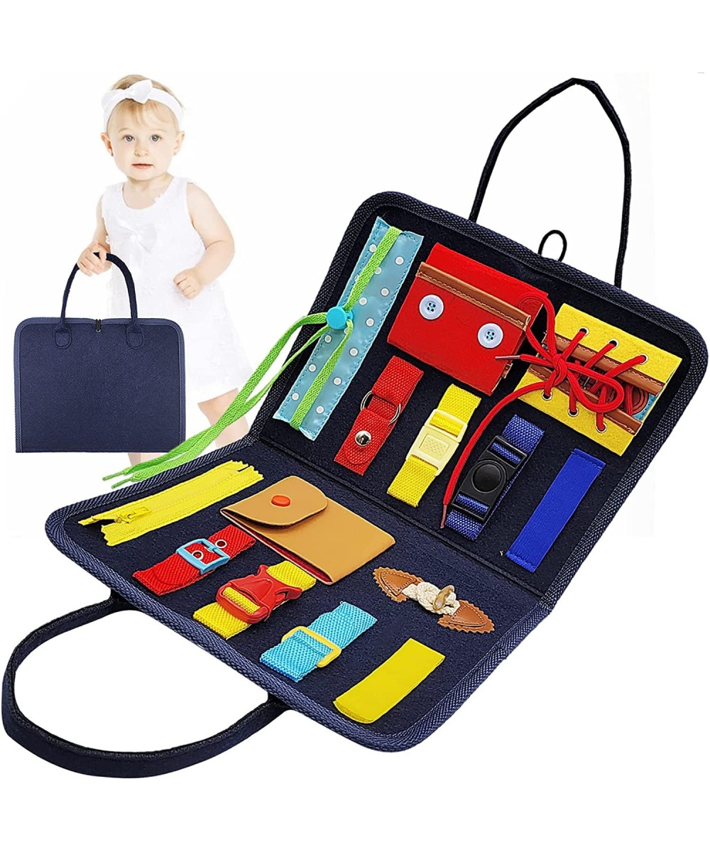 Toddler Busy Board Toys Preschool Educational Learning Toys Kids Learn to Dress Buckle Basic Skills Montessori Toys for Toddl...